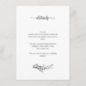 Elegant silhouette van bladeren — kaart (Voorkant)