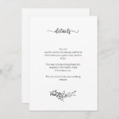 Elegant silhouette van bladeren — kaart (Voorkant / Achterkant)