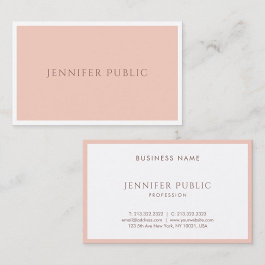 Elegant Silk Modern Professional Creative Luxury Visitekaartje (Voorkant / Achterkant)