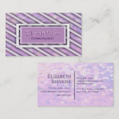 Elegant Silk Ribbon Weave Visitekaartje (Voorkant / Achterkant)