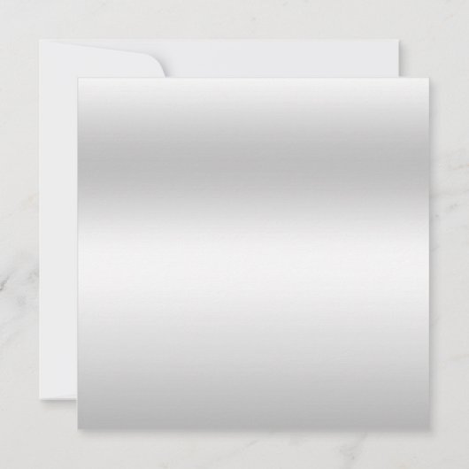 Elegant Silver 25th Wedding Jubileum Foto Kaart (Achterkant)