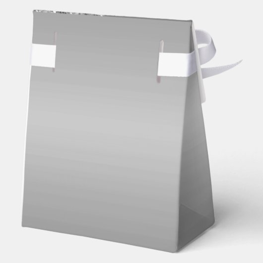 Elegant Silver 50th Birthday Thank You Bedankdoosjes (Achterkant)