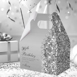 Elegant Silver 90th Birthday Bedankdoosjes<br><div class="desc">Deze fantastische zilveren glitter en diamantzijdige 90th Birthday dank u dat u de doos voor uw evenement perfect vindt. Het zou geweldig zijn voor een snoep station,  op een cadeautafel of op elke plek met een gunst. Zorg ervoor dat je genoeg bestelt voor al je gasten.</div>