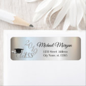 Elegant Silver Afstuderen Etiket (Insitu)