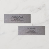 Elegant Silver Afstuderen Invoegnaam Kaart Contactkaartje (Voorkant / Achterkant)