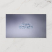 Elegant Silver Afstuderen Name Card Contactkaartje (Achterkant)