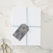 Elegant Silver Blank Sjabloon Tekst toevoegen Cadeaulabel (Met Touw)