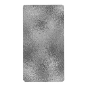 Elegant Silver Blank Sjabloon Tekst toevoegen Etiket