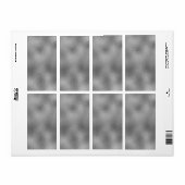 Elegant Silver Blank Sjabloon Tekst toevoegen Etiket (Full Sheet)