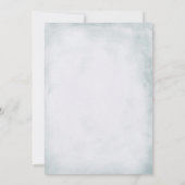 Elegant Silver Blue Rozen Wedding Shower Kaart (Achterkant)