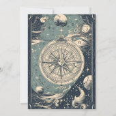 Elegant Silver Blue Tarot Vrijgezellenfeest Kaart (Achterkant)