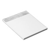 Elegant Silver Bokeh Notitieblok (Schuin)