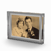 Elegant Silver Border lijst, aangepaste foto (Rechts)