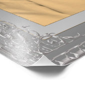 Elegant Silver Border lijst, aangepaste foto Afdruk (Hoek)