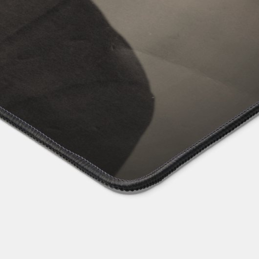 Elegant Silver Border lijst, aangepaste foto Bureaumat (Hoek)