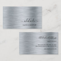 Elegant Silver Borhed Metallic Monogram Naam