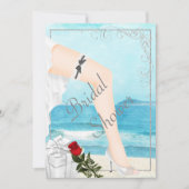 Elegant Silver Bridal Shower Kaart (Voorkant)