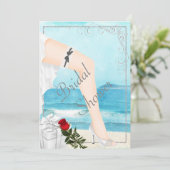 Elegant Silver Bridal Shower Kaart (Staand voorkant)