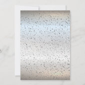 Elegant Silver Bride Dress, Diamonds Vrijgezellenf Kaart (Achterkant)