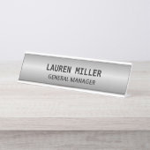 Elegant Silver  Bureau Naambordje (Voorkant)