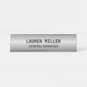 Elegant Silver Bureau Naambordje