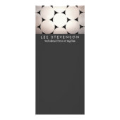 Elegant Silver Circles Stijlvol Black Event Menu (Voorkant)