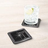 Elegant Silver Cocktail-ontwerp personaliseren Drankjes Onderzetter (Rechterzijde)