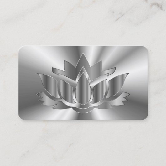 Elegant Silver Combre modern Visitekaartje (Voorkant)