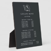Elegant Silver Conch Shell Pricing/Services Fotoplaat (Zijkant)
