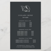 Elegant Silver Conch Shell | Prijzen en diensten Flyer (Voorkant)