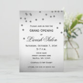 Elegant Silver Corporate Party Invitation Kaart (Staand voorkant)