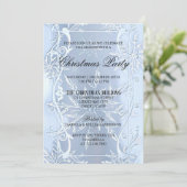 Elegant Silver Crystal Snowflake kerstfeest Kaart (Staand voorkant)