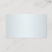 Elegant Silver Custom Photo Dentist Visitekaartje (Achterkant)