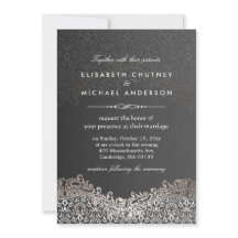 Elegant Silver Damask - Classic Formal Wedding