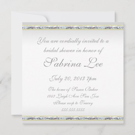 Elegant Silver Damask en Roze Rose Vrijgezellenfee Kaart (Achterkant)