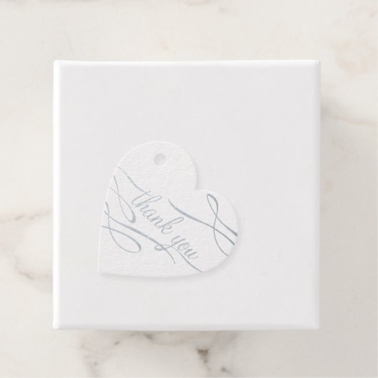 Elegant Silver Dank u Folie voor labels (Met doos)