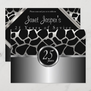 Elegant Silver Design 25e Jubileum Kaart