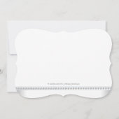 Elegant Silver en Blue Twin Boy Baby shower Kaart (Achterkant)