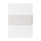 Elegant Silver en Damask Wedding Uitnodigingen Wikkel (Achterkant Voorbeeld)