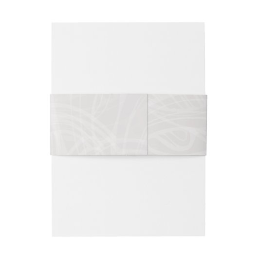 Elegant Silver en Damask Wedding Uitnodigingen Wikkel (Achterkant Voorbeeld)