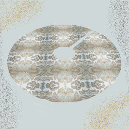 Elegant Silver en Gold tone  Upholstery Kerstboom Rok