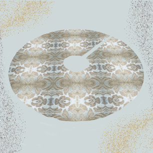 Elegant Silver en Gold tone  Upholstery Kerstboom Rok