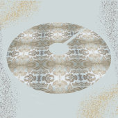 Elegant Silver en Gold tone  Upholstery Kerstboom Rok