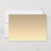 Elegant Silver en Gold Weddinng RSVP Kaartje (Achterkant)