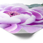 Elegant Silver en Paarse Floral Eucalyptus Wedding Poster (Hoek)