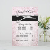 Elegant Silver en Roze Glam Services en Pricing (Staand voorkant)