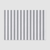 Elegant Silver en White Striped Tissuepapier (Voorkant)