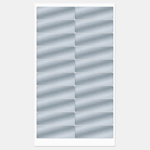 Elegant Silver Faux geborsteld metaal Labels