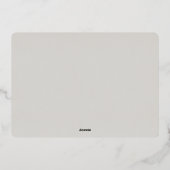 Elegant Silver Flat Hartelijk dank - Echte Folie Folie Uitnodiging (Achterkant)