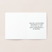 Elegant Silver Foil 97th Birthday Wenskaart Folie Kaarten (Binnen)